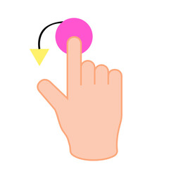 Finger click application clipart png