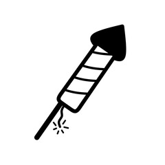 fireworks icon with trendy design