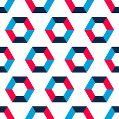 Obraz na płótnie Canvas Seamless pattern with hexagons