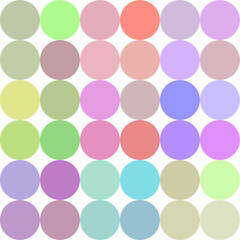 Many unique pastel circle backgrounds.