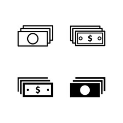Money icon vector design templates