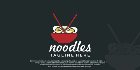 Noodles logo design vector template Premium Vector part 7
