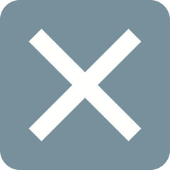 Fototapeta premium Cross Multicolor Round Corner Glyph Inverted Icon