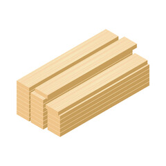 Isometric Wooden Planks