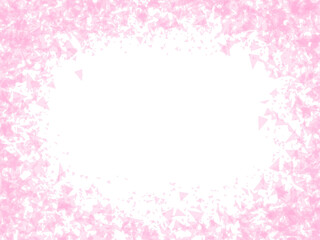 ピンク色のキラキラコーナーフレーム　4：3