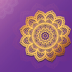 luxury Mandala Background with colorful decoration
