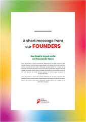 Message Page/letter for magazine.