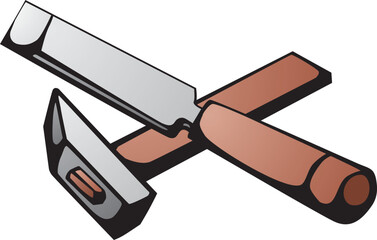 Hammer and chisel are tools for carving
