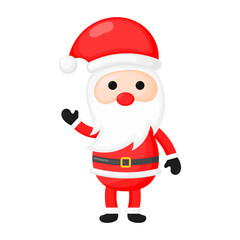 Santa claus icon flat.