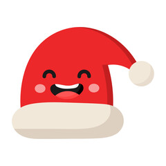 Christmas santa claus hat icon.