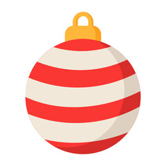 Christmas ball icon.