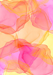 bright pink yellow watercolor alcohol ink background