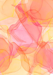 bright pink yellow watercolor alcohol ink background