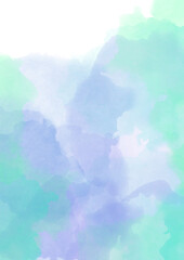 blue air delicate watercolor background