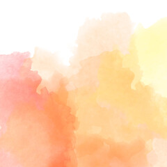 Obraz premium Yellow pink airy delicate watercolor background