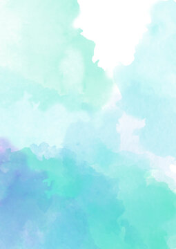 blue air delicate watercolor background © taisiyakozorez