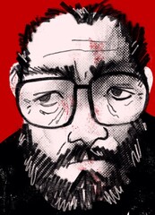 Old man face illustration