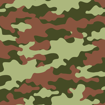 Texture military camouflage seamless pattern. Abstract army and hunting camouflage ornament.