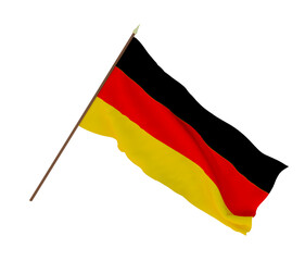 Background for designers, illustrators. National Independence Day. Flags of Germany