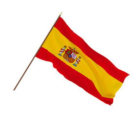 Background for designers, illustrators. National Independence Day. Flags of Spain