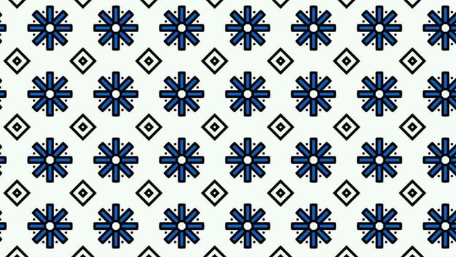 Abstract Geometric Pattern generative computational art pattern slide. Panning