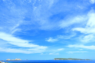 Islets Grebeni and island Kolocep near Dubrovnik touristic destination, Adriatic sea, Croatia