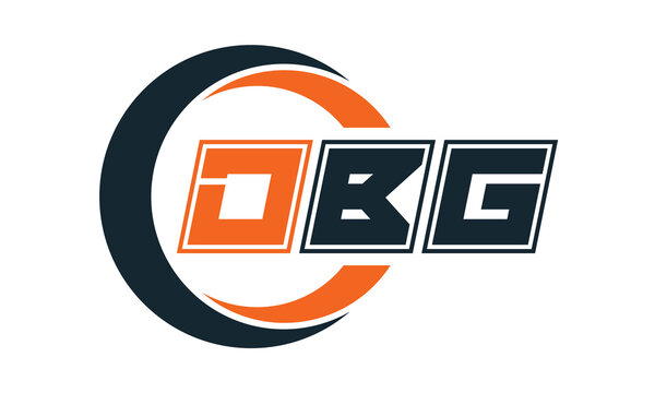 DBG three-letter circle logo design. custom font logo vector template | abstract logo | word mark logo | letter mark logo | business logo | minimalist logo | font logo |