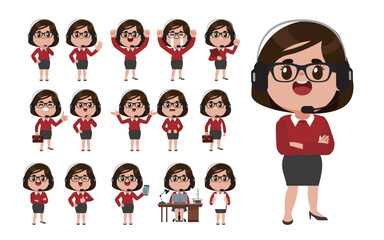 Call center and customer service character