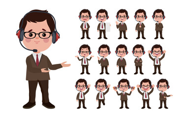 Call center and customer service character