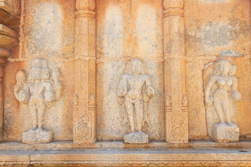 The Beautiful Carvings on the Avani Temples, Avani, Kolar, Karnataka, India. Ancient Temples.