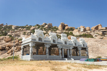 The View of Panchlingeshwara Gudi Betta, Avani, Kolar, Karnataka, India. 