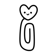 heart shaped paper clip