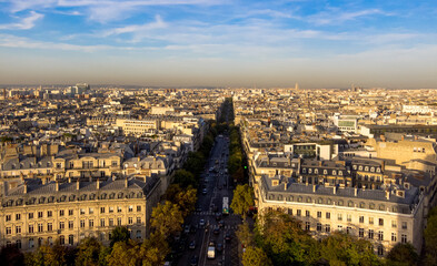 Obraz premium view of the city of paris
