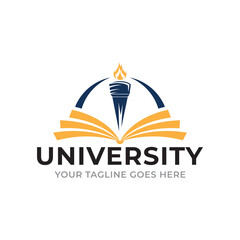 Obraz premium University education logo design