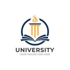 University education logo design