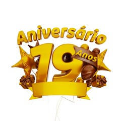 Aniverário de 19 anos brasil - 19 years anniversary brazil