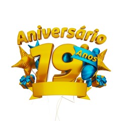 Aniverário de 19 anos brasil - 19 years anniversary brazil