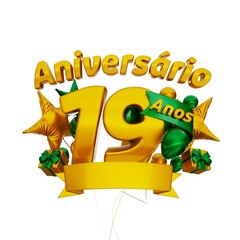 Aniverário de 19 anos brasil - 19 years anniversary brazil