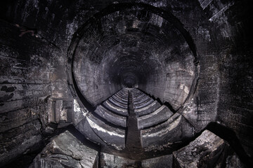 Abandoned underground refinery