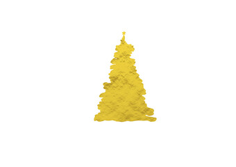 Golden Metallic Christmas Tree