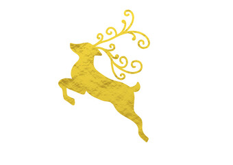 Gold Metallic Reindeer 