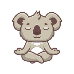 cute koala yoga