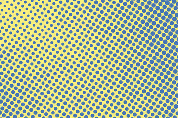 Pop art creative concept colorful comics book magazine cover. Polka dots colorful background. Cartoon halftone retro pattern. Abstract template design for poster, card, sale banner, empty bubble