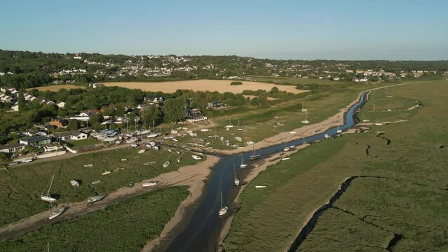 The Dee Estuary at Lower Heswall, Wirral, England