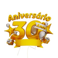 Aniverário de 30 anos brasil - 30 years anniversary brazil