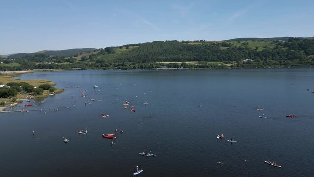 Lake Bala, North Wales on a sunny day in Summer