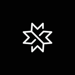 SM infinity logo design template elements