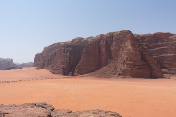 Fototapeta premium Wadi Rum Desert in Petra, Jordan
