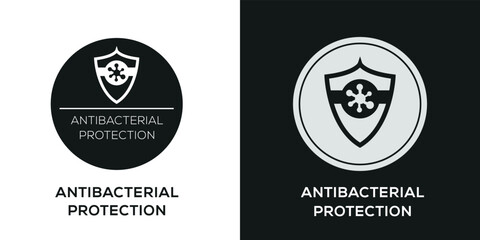 Obraz premium Creative (Antibacterial Protection) Icon, Vector sign.