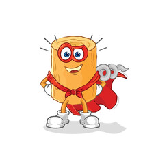 wooden corkscrew heroes vector. cartoon character